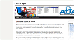 Desktop Screenshot of crackajax.net