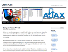 Tablet Screenshot of crackajax.net